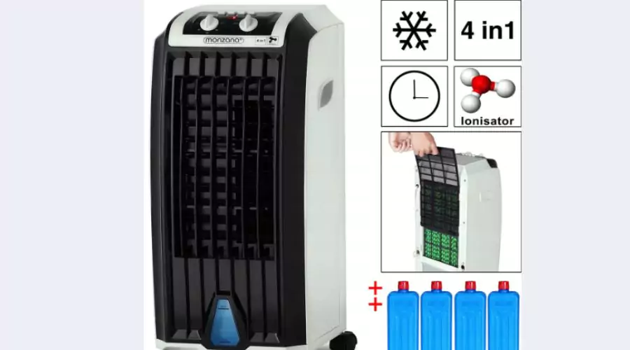 4w1 Przenośny klimatyzator pokojowy, wentylator wodny, jonizator powietrza